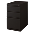 Home Square 2 Piece Pedestal Mobile Filing Cabinet Set in Black