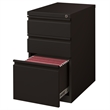 Home Square 2 Piece Pedestal Mobile Filing Cabinet Set in Black