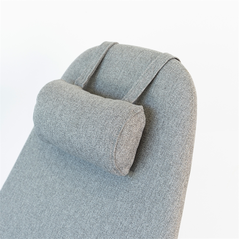 Home Square Contemporary Rocking Chair in Gray Fabric ( Set of 2 )