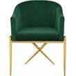Home Square 2 Piece Upholstered Velvet Dining Chair Set in Green