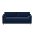Home Square 2 Piece Transitional Fabric Upholstery Sofa Set in Navy Blue