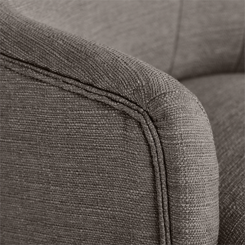 Home Square 2 Piece Soft Fabric Home Office Chair Set in Medium Gray