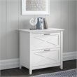 Home Square 2 Piece Lateral Filing Cabinet Set with 2 Drawer in Pure White Oak
