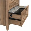 Home Square 2 Piece Lateral Filing Cabinet Set with 2 Drawer in Reclaimed Pine