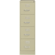 Home Square 2 Piece Metal Filing Cabinet Set with 4 Drawer in Putty/Beige