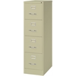 Home Square 2 Piece Metal Filing Cabinet Set with 4 Drawer in Putty/Beige