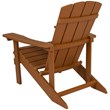 Home Square 2 Piece Faux Wood Adirondack Chair Set In Teak Brown