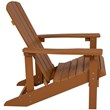 Home Square 2 Piece Faux Wood Adirondack Chair Set In Teak Brown