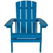 Home Square 2 Piece Faux Wood Adirondack Chair Set In Blue