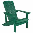 Home Square 2 Piece Faux Wood Adirondack Chair Set In Green