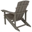 Home Square 2 Piece All-weather Faux Wood Adirondack Chair Set In Gray