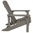 Home Square 2 Piece All-weather Faux Wood Adirondack Chair Set In Gray