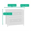Home Square 2 Piece Engineered Wood Filing Cabinet Set with 2 Drawer in Black