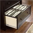 Home Square 2 Piece Engineered Wood Filing Cabinet Set with 2 Drawer in Black