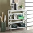 Home Square 2 Piece Solid Wood Bookcase Set with Two Shelf in White