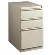 Home Square 2 Piece Mobile Pedestal Filing Cabinet Set with 3 Drawer in Gray