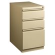 Home Square 2 Piece Mobile Pedestal Filing Cabinet Set with 3 Drawer in Beige