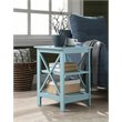 Home Square 2 Piece Square Solid Wood End Table Set in Sea Foam Green