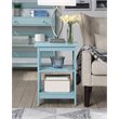 Home Square 2 Piece Square Solid Wood End Table Set in Sea Foam Green