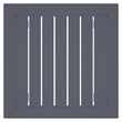 Home Square 2 Piece Square Resin Patio Side Table Set in Dark Gray