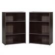 Home Square 2 Piece Modern Engineered Wood Bookcase Set in Cinnamon Cherry
