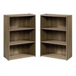 Home Square 2 Piece Modern Engineered Wood Bookcase Set in Summer Oak