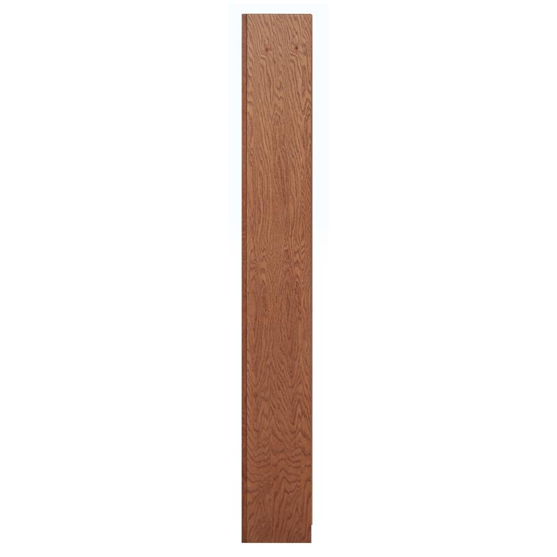 Home Square 2 Piece Tall 12-shelf Double Wide Wood Bookcase Set in Dry Oak