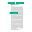Home Square 2 Piece Wood Bookcase Set with 5 Shelf in Jamocha