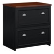 Home Square 2 Piece Engineered Wood Filing Cabinet Set in Antique Black