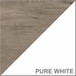Home Square 2 Piece Engineered Wood Filing Cabinet Set in White and Gray