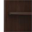 Home Square 2 Piece Engineered Wood Tall Bookcase Set in Modern Walnut