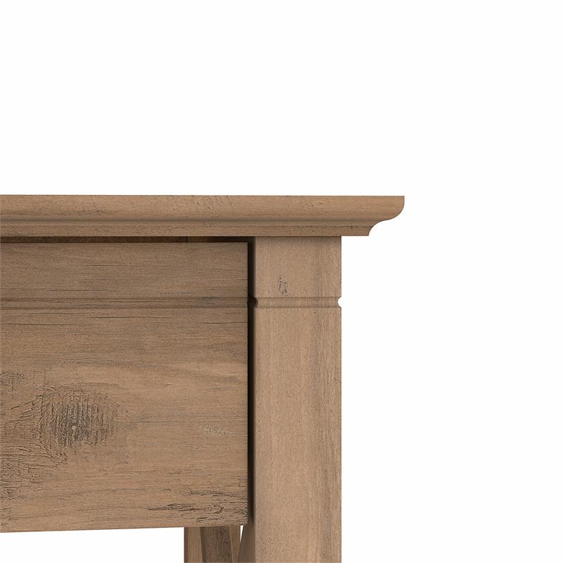 Home Square 2 Piece Engineered Wood End Table Set with Storage in Reclaimed Pine