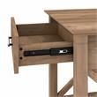 Home Square 2 Piece Engineered Wood End Table Set with Storage in Reclaimed Pine