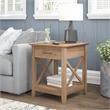 Home Square 2 Piece Engineered Wood End Table Set with Storage in Reclaimed Pine