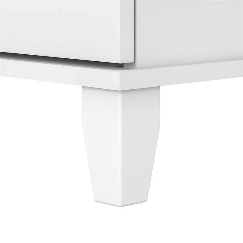 Home Square 2 Piece Engineered Wood Lateral Filing Cabinet Set in White
