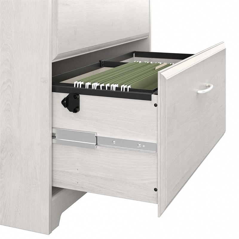 Home Square 2 Piece Engineered Wood Filing Cabinet Set in Linen White Oak