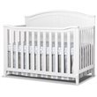 Baby Crib and 4 Drawer Dresser Chest Set in Pure White