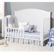 Baby Crib and 4 Drawer Dresser Chest Set in Pure White