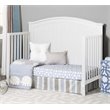 Baby Crib and 4 Drawer Dresser Chest Set in Pure White