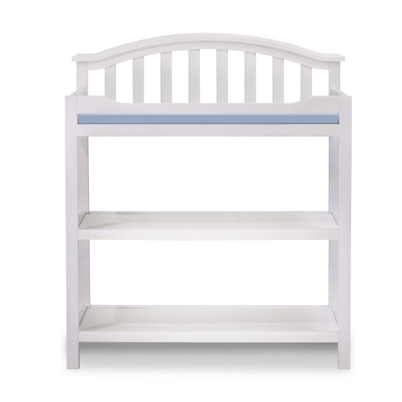 Baby Crib and Changing Table 2 Piece Set in White
