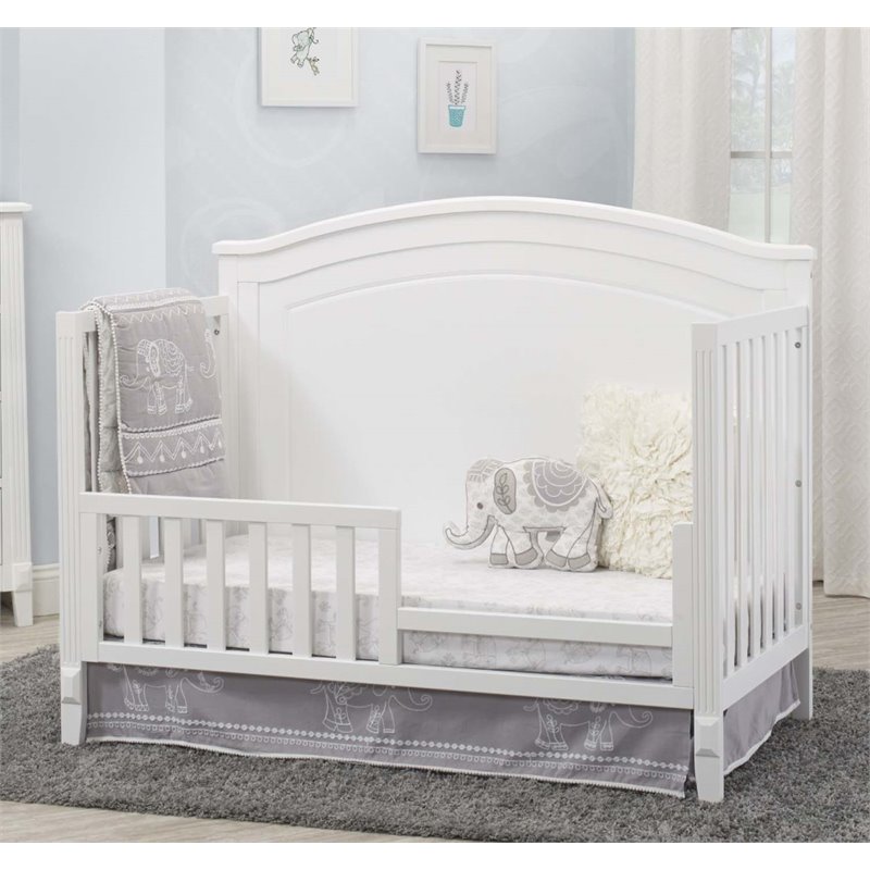 Baby Crib and Changing Table 2 Piece Set in White
