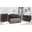 Baby Crib and Changing Table 2 Piece Set in Espresso