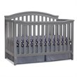 Baby Crib and Changing Table 2 Piece Set in Gray