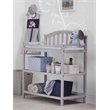 Baby Crib and Changing Table 2 Piece Set in Gray