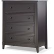 Baby Crib with Changing Table and 4 Drawer Dresser Set in Espresso