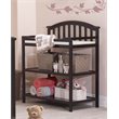 Baby Crib with Changing Table and 4 Drawer Dresser Set in Espresso