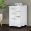 Home Square 2 Piece Wood Filing Cabinet Set with 3 Drawer in White