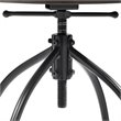Home Square 2 Piece Adjustable Bar Stool Set in Natural and Black