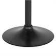 Home Square 3 Piece Backless Madrid Adjustable Swivel Bar Stool Set in Black