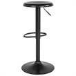 Home Square 3 Piece Backless Madrid Adjustable Swivel Bar Stool Set in Black